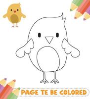 disegnato a mano colorazione libro per bambini vettore