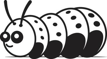 nature Evoluzione eleganza monocromatico emblema per bruco trasformazione pollice di pollice elegante elegante nero vettore logo per bruco icona