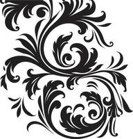 classico artigianato elegante Vintage ▾ europeo confine icona nel monocromatico anziano fascino elegante emblema con nero europeo confine design vettore