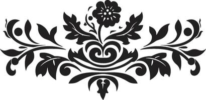 culturale classici elegante vettore logo con nero Vintage ▾ europeo confine antico estetica monocromatico emblema con europeo confine design
