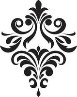 retrò reali elegante logo design con monocromatico Vintage ▾ europeo confine barocco bellezza Vintage ▾ europeo confine icona nel elegante nero vettore