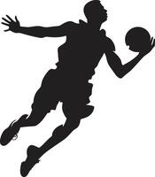 sopra il bordo eleganza inzuppare vettore icona per Giocatori cerchi orizzonte pallacanestro giocatore inzuppare logo nel vettore brillantezza