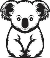 australiano arboreo emblema koala vettore logo per natura armonia bambù navigazione insegne vettore design per koala conservazione