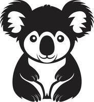 koala carineria cresta adorabile vettore design per natura apprezzamento bambù navigazione distintivo vettore design per koala preservazione