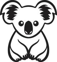 arboreo ambasciatore distintivo koala vettore logo per natura armonia eucalipto emissario insegne koala vettore icona nel elegante design