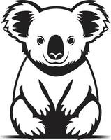koala regno insegne adorabile vettore logo per natura apprezzamento arboreo ambasciatore cresta koala vettore design per ambientale armonia