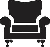 zenit comfort distintivo moderno rilassante sedia vettore icona per elegante vivente tranquillo tendenze insegne vettore logo per di moda moderno sala sedia design