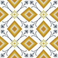 sfondo Vintage ▾ mandala ornamento cramica, geometrico retrò mosaico modello vettore