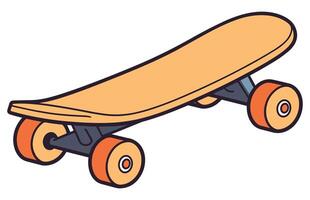skateboard icona colore vettore, skateboard sport illustrazione vettore