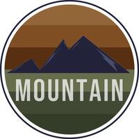 logo montagna montagna illustrazione, all'aperto avventura . vettore grafico per t camicia e altro usi.