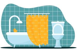 bagno interno illustrazione vettore