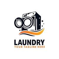 lavanderia logo modello vettore illustrazione design