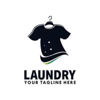 lavanderia logo modello vettore illustrazione design
