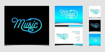 design del logo musicale vettore