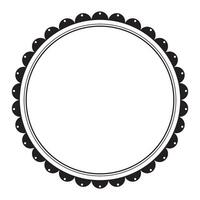 semplice delicato cerchio confine elemento decorazione vettore clipart design