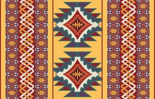 tappeto modello. senza soluzione di continuità geometria. occidentale fatto a mano sella coperta tappeto modello, azteco, vettore