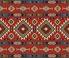 nativo americano indiano ornamento modello geometrico etnico tessile struttura tribale azteco modello navajo messicano tessuto senza soluzione di continuità decorazione moda vettore