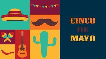 cinco de mayo clipart disegno, illustrazione vettore