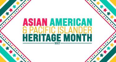 Maggio è asiatico americano e Pacifico isolano eredità mese sfondo modello. celebra il cultura, tradizioni e storia nel il unito stati. uso per striscione, coperchio, cartello, carta, e manifesto. vettore