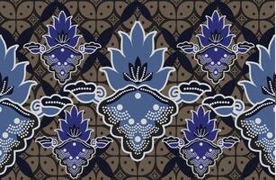 indonesiano batik motivi con molto distintivo, esclusivo pianta modelli. eps 10 vettore