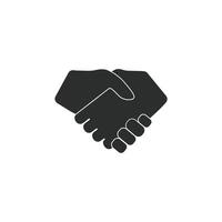 collaborazione, shake mani, insieme icona. illustrazione. vettore