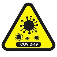 icona infografica coronavirus. l'agente eziologico di un'infezione respiratoria. poster di pandemia di batteri. segno logo isolato sfondo bianco. vettore