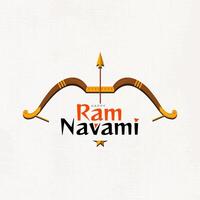 felice ram navami festival dell'india post sui social media vettore