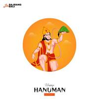 contento hanuman jayanti sociale media inviare il Festival di India vettore