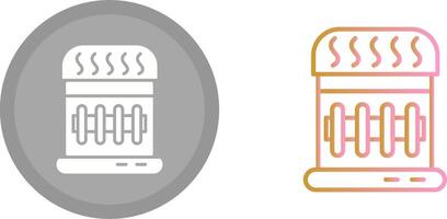 gas riscaldatore icona vettore
