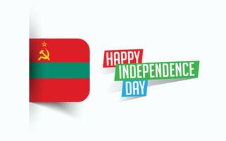 contento indipendenza giorno di Transnistria illustrazione, nazionale giorno manifesto, saluto modello disegno, eps fonte file vettore