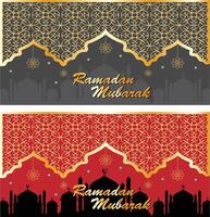 Ramadan mubarak islamico design vettore