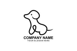 semplice logo del cane vettore