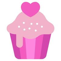 Cupcake icona per ragnatela, app, infografica, eccetera vettore