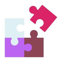puzzle icona per ragnatela, app, infografica, eccetera vettore