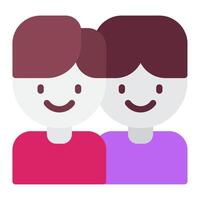 amicizia icona per ragnatela, app, infografica, eccetera vettore
