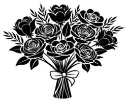 mazzo di Rose illustrazione vettore