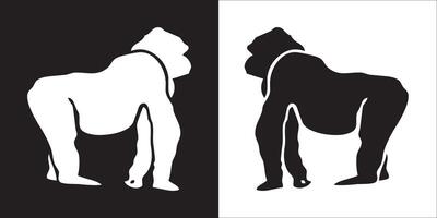 illustrazione grafica di scimmia icona vettore