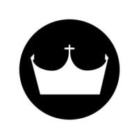 corona icone. reale corona illustrazione simbolo. re logo o cartello. vettore