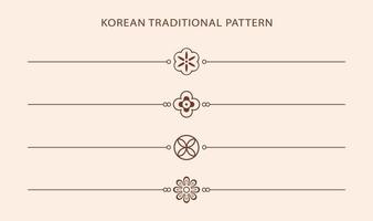 modello di linea tradizionale coreana. stile asiatico. cultura cinese. illustrazione grafica astratta di vettore. Corea, simbolo della Cina vettore