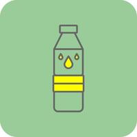 acqua bottiglia pieno giallo icona vettore