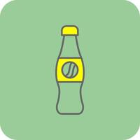 Coca Cola pieno giallo icona vettore