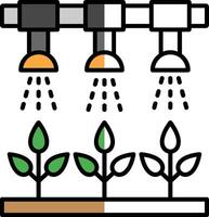 irrigazione sistema pieno metà tagliare icona vettore