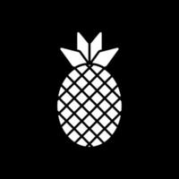 icona invertita glifo di ananas vettore