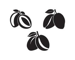 Mango silhouette icona grafico logo design vettore