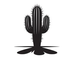 cactus silhouette icona grafico logo design vettore