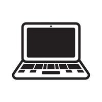 il computer portatile icona grafico logo design vettore