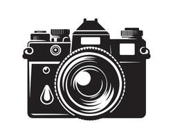 telecamera silhouette icona grafico logo design vettore
