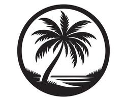 albero silhouette icona grafico logo design vettore