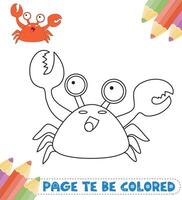 figli di colorazione libri a partire dal adorabile animali vettore