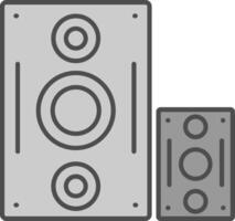 altoparlante fillay icona vettore